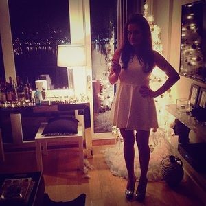 White stretchy dress